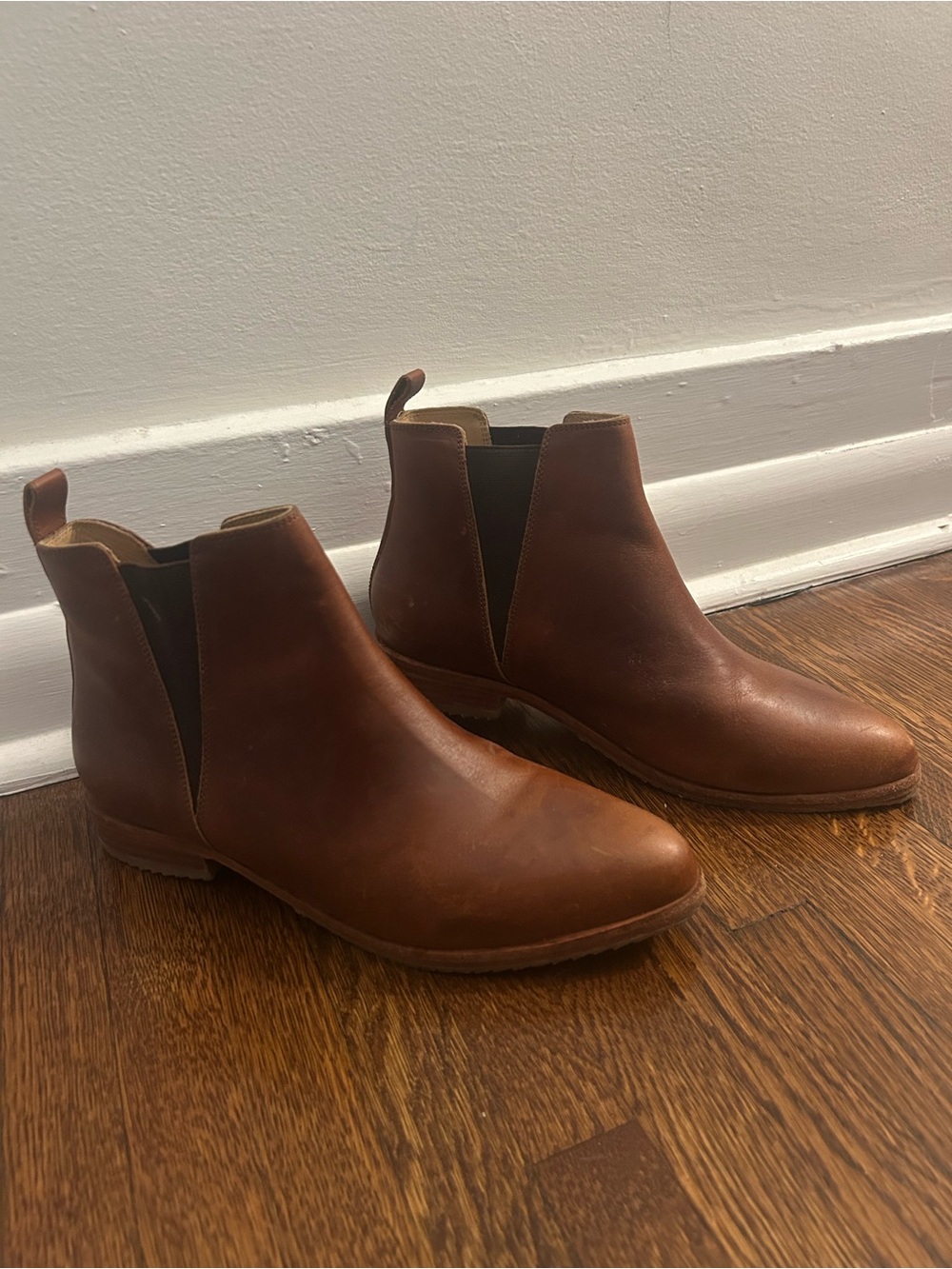 Women's Brown Chelsea Ankle Boots - Classic Slip-On Booties